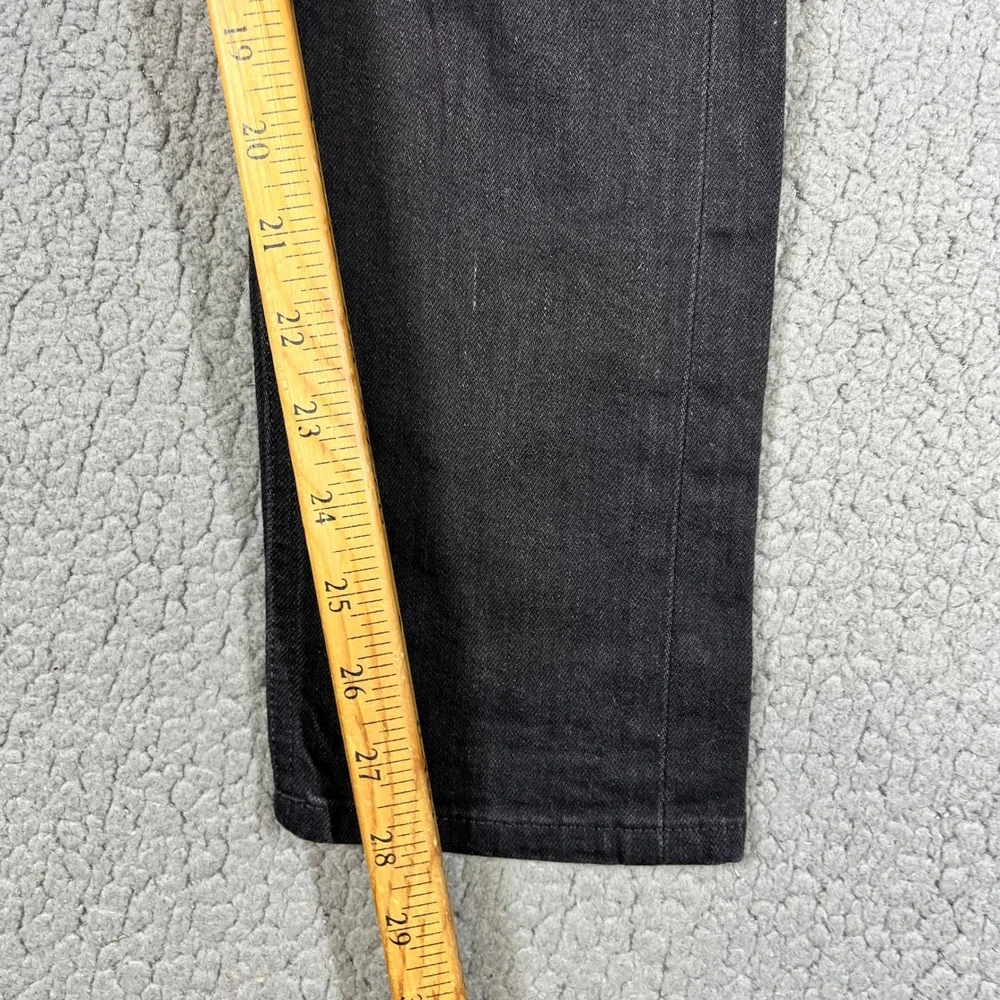 Nudie Jeans Co Lean Dean Dry Black Selvage Slim Tapered Jeans Mens 31x30 (31x28)